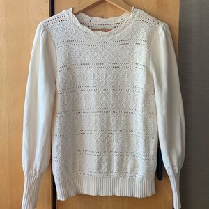 Loft knit cream sweater